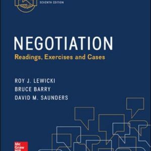 Negotiation Readings Exercises and Cases 7th Edition Test Bank