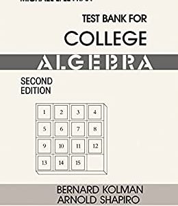 Test Bank for College Algebra  2nd Edition by Bernard Kolman