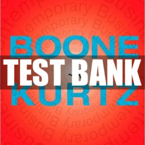Contemporary Business 15th Edition Boone Test Bank